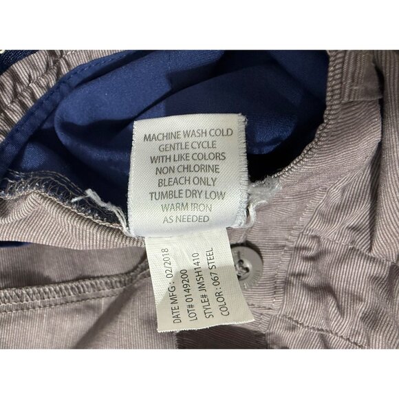 Johnnie-O Shorts Men's 38 Stretch Hybrid Shorts 9" Inseam Pockets Brown Gray - Picture 8 of 10